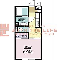 レスピラールI 105号 ｜ 福岡県久留米市宮ノ陣4丁目43-37（賃貸アパート1K・1階・26.84㎡） その2