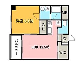 すかる通東 801号 ｜ 福岡県久留米市通町113-8（賃貸マンション1LDK・8階・50.03㎡） その2