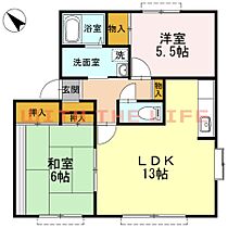 ミーツハオスＫ（ケイ） C206号 ｜ 福岡県久留米市東合川8丁目8-17（賃貸アパート2LDK・2階・57.83㎡） その2