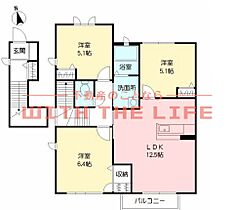 メゾン・ド・シャルマン久留米南 B202号 ｜ 福岡県久留米市荒木町白口133-6（賃貸アパート3LDK・2階・70.43㎡） その2