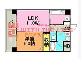 サンシャイン 202号 ｜ 福岡県久留米市御井旗崎3丁目6-17（賃貸マンション1LDK・2階・39.00㎡） その2