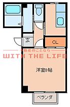 コーポ杏 B102号 ｜ 福岡県久留米市津福本町1501-4（賃貸アパート1K・1階・26.50㎡） その2