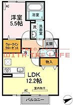 レクサリー 102号 ｜ 福岡県久留米市梅満町43-1（賃貸アパート1LDK・1階・45.15㎡） その2