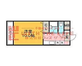 エトランゼ宮本III 212号 ｜ 福岡県久留米市東櫛原町1321-5（賃貸マンション1K・2階・27.00㎡） その2