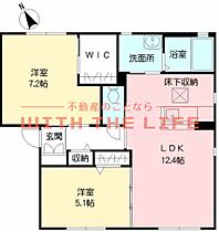 パストラルピノン 102号 ｜ 福岡県久留米市江戸屋敷1丁目5-1（賃貸アパート2LDK・1階・56.71㎡） その2