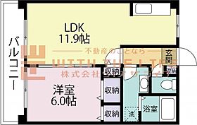 EKビル 307号 ｜ 福岡県久留米市朝妻町4-31（賃貸マンション1LDK・3階・45.60㎡） その2