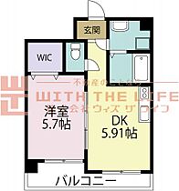 ジュネス合川 402号 ｜ 福岡県久留米市合川町103-1（賃貸マンション1DK・4階・30.43㎡） その2