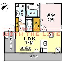 サンクスCY 101号 ｜ 福岡県久留米市野中町923-1（賃貸アパート1LDK・1階・42.14㎡） その2