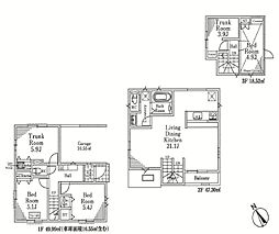 リビング5部屋新築戸建て