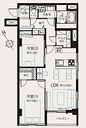間取図画像 2LDK