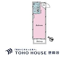 代官山パーフェクトルーム ワンルームの間取図画像