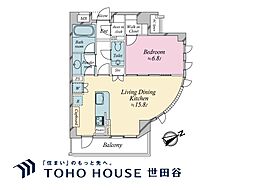 リ・プレゼ恵比寿 2LDKの間取図画像
