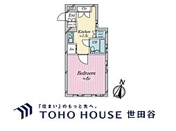 ニューライフ横浜大通り公園 1Kの間取図画像