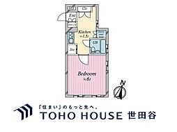 ニューライフ横浜大通り公園 1Kの間取図画像