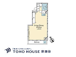 ヴェルメゾン本町 ワンルームの間取図画像