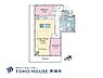 間取り：専有面積58.45?、バルコニー面積17.82?