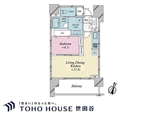間取り レジデンシャルスター幡ヶ谷 7階/-