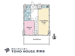 ライオンズマンション道玄坂 1LDKの間取図画像
