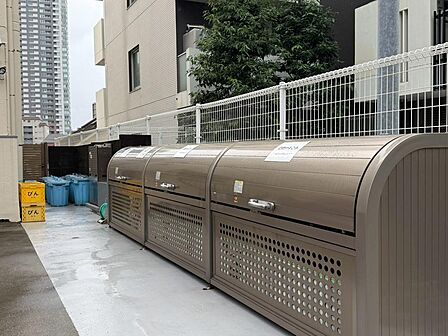 綺麗に保たれたゴミ置き場