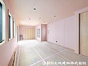 LDK＋畳コーナー合わせて約19.8帖の広々空間になります。