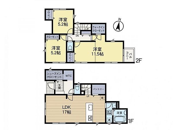 間取りを拡大表示