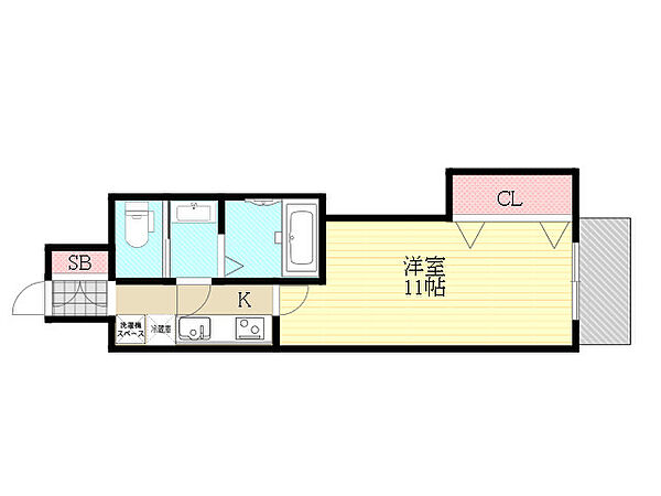 Luxe新大阪EAST2 ｜大阪府大阪市東淀川区東中島２丁目(賃貸マンション1K・8階・30.08㎡)の写真 その2