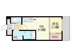 セレニテ三国プリエ 1DKの間取図画像
