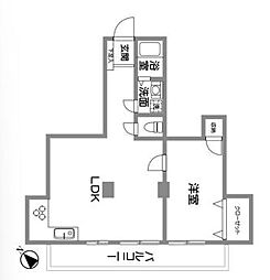 第三弥生コーポ 1LDKの間取図画像