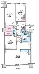 グランガーデン東戸塚 3LDKの間取図画像