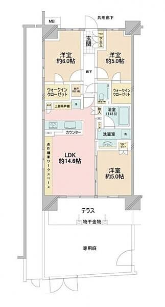 間取りを拡大表示