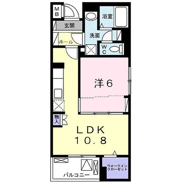 コントレイル 401｜千葉県柏市大室(賃貸マンション1LDK・4階・41.94㎡)の写真 その2