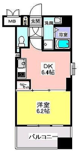クレール柏 607｜千葉県柏市柏3丁目(賃貸マンション1DK・6階・29.70㎡)の写真 その2