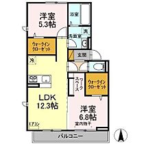 千葉県流山市木2丁目16-2（賃貸アパート2LDK・2階・58.37㎡） その2