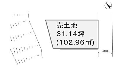 区画図：102.96ｍ2（31.14坪）