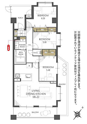 間取りを拡大表示