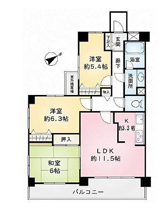 間取りを拡大表示