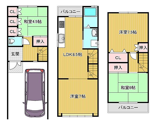 間取りを拡大表示