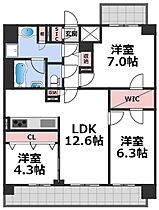 セイワパレス天王寺真田山  ｜ 大阪府大阪市天王寺区玉造本町（賃貸マンション3LDK・13階・68.06㎡） その2