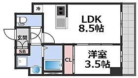 グランパシフィック東今里innovation(イノベーション)  ｜ 大阪府大阪市生野区新今里5丁目（賃貸マンション1LDK・6階・30.01㎡） その2