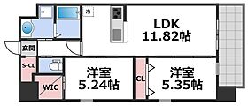 GrandPaseo south（グランパセオサウス）  ｜ 大阪府東大阪市長栄寺（賃貸マンション2LDK・2階・54.00㎡） その2