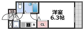 S・Eファースト  ｜ 大阪府大阪市天王寺区寺田町2丁目（賃貸マンション1K・2階・19.48㎡） その2