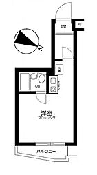 トップ池袋2 ワンルームの間取図画像