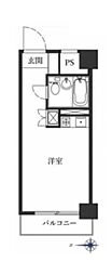 ライオンズマンション大山幸町 ワンルームの間取図画像