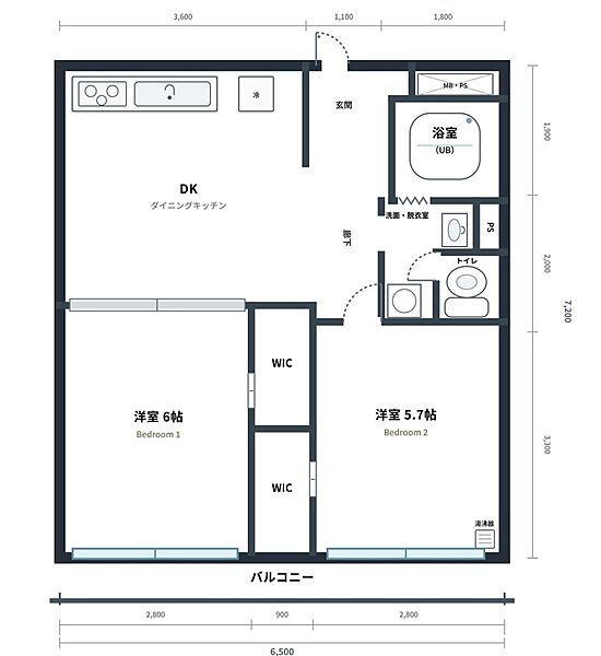 間取りを拡大表示