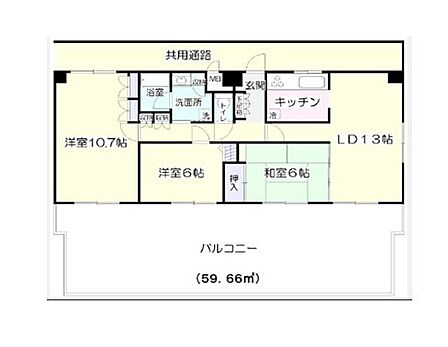 3LDK 間取り