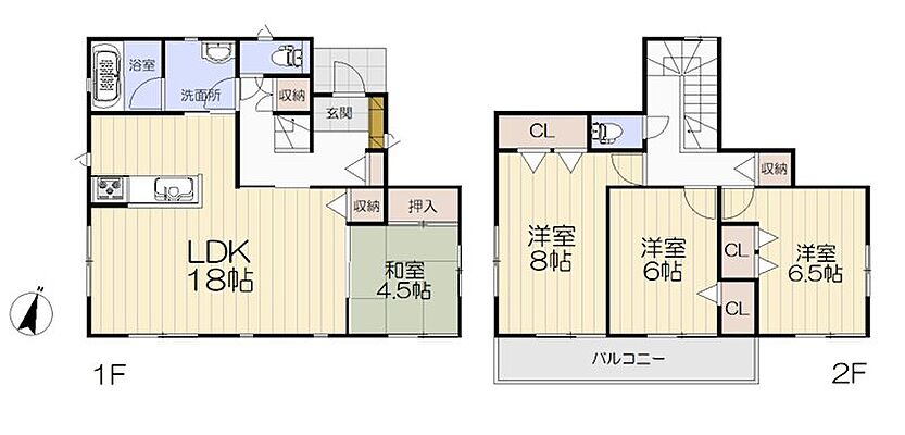間取り JR陸羽東線 塚目駅 徒歩19分