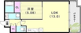 兵庫県西宮市今津水波町1-20（賃貸マンション1LDK・5階・42.13㎡） その2