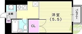 ラ・グラシア  ｜ 兵庫県西宮市甲東園2丁目3-11（賃貸アパート1K・1階・20.28㎡） その2