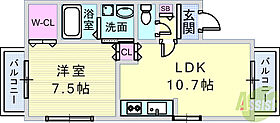 コモド　カーサ  ｜ 兵庫県西宮市浜甲子園1丁目（賃貸アパート1LDK・3階・42.70㎡） その2