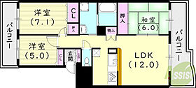 KDXレジデンス夙川ヒルズ5番館  ｜ 兵庫県西宮市樋之池町7-5（賃貸マンション3LDK・2階・79.37㎡） その2